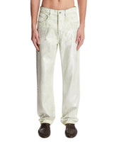 Green Metallic Jeans | PDP | Antonia