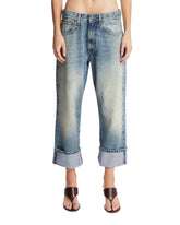 Jeans Cuffed X-Boyfriend Crop Blu | PDP | Antonia