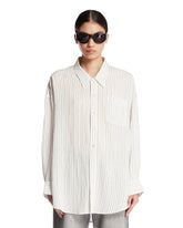 Camicia In Viscosa A Righe Bianca | PDP | Antonia