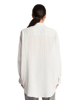 Camicia In Viscosa A Righe Bianca | PDP | Antonia