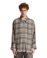 Camicia A Quadri In Cotone Grigia | PDP | Antonia