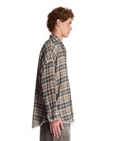 Camicia A Quadri In Cotone Grigia | PDP | Antonia