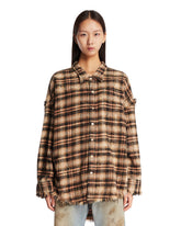 Camicia A Quadri In Cotone Nera | PDP | Antonia