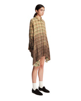 Camicia Con Drappeggio Frontale Verde | PDP | Antonia