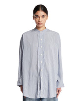 Camicia In Viscosa A Righe Azzurra | PDP | Antonia