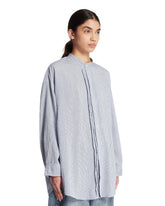 Camicia In Viscosa A Righe Azzurra | PDP | Antonia