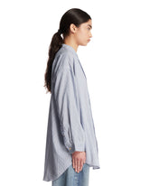 Camicia In Viscosa A Righe Azzurra | PDP | Antonia