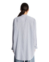 Camicia In Viscosa A Righe Azzurra | PDP | Antonia