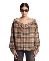 Camicia A Quadri Beige | PDP | Antonia