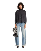 Black Polka Dot Cotton Shirt | PDP | Antonia