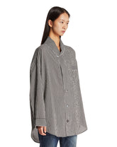Black Shawl Collar Shirt | PDP | Antonia