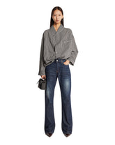 Black Shawl Collar Shirt | PDP | Antonia