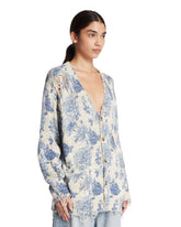 Cardigan A Fiori Beige | PDP | Antonia