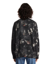 Gray Printed Cashmere Cardigan | PDP | Antonia