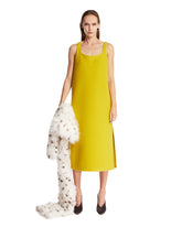 Yellow Walker Wool Midi Dress | PDP | Antonia