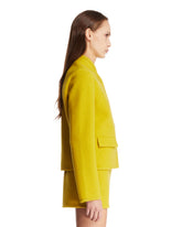 Ochre Yellow Walker Wool Jacket | PDP | Antonia
