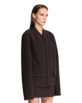 Gray Walker Wool Jacket | PDP | Antonia
