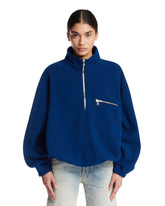 Black Wool Fleece Sweater | PDP | Antonia