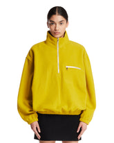 Yellow Wool Fleece Sweater | PDP | Antonia