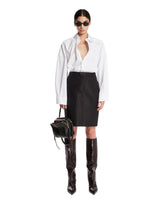 White Asymmetric Collar Shirt. | PDP | Antonia
