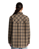 Brown Check Wool-Blend Shirt | PDP | Antonia
