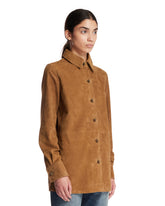 Brown Suede Overshirt | PDP | Antonia