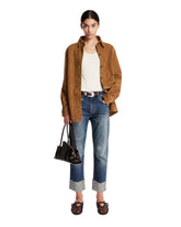 Brown Suede Overshirt | PDP | Antonia