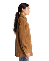 Brown Suede Overshirt | PDP | Antonia