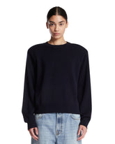 Maglione Girocollo In Lana Blu | PDP | Antonia