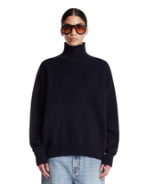 Blue Wool Turtleneck Sweater | PDP | Antonia