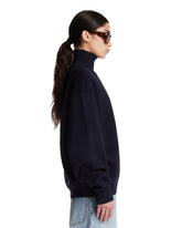 Blue Wool Turtleneck Sweater | PDP | Antonia