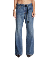 Levi's x Sacai Blue Belted Flare Jeans - Women's clothing TEST | PLP | Antonia