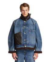 Levi's x Sacai Blue Denim Sherpa Jacket - APPLIED ART FORMS MEN | PLP | Antonia
