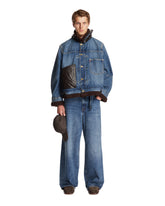 Levi's x Sacai Blue Denim Sherpa Jacket - APPLIED ART FORMS MEN | PLP | Antonia