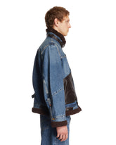 Levi's x Sacai Giacca Sherpa In Denim Blu | PDP | Antonia