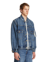 Levi's x Sacai Blue Denim Blouson Jacket | PDP | Antonia