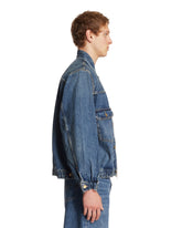 Levi's x Sacai Blue Denim Blouson Jacket | PDP | Antonia
