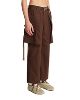 Brown Multi-Panel Trousers | PDP | Antonia