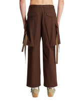 Brown Multi-Panel Trousers | PDP | Antonia