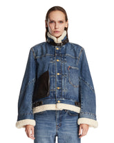 Levi's x Sacai Blue Denim Sherpa Jacket - Women's clothing TEST | PLP | Antonia