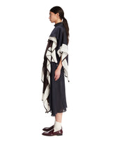 Abito Con Drappeggi Midi Blu | PDP | Antonia
