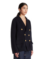 Blue Double-Breasted Blazer | PDP | Antonia