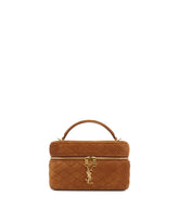 Brown Suede Gaby Vanity Bag - SAINT LAURENT | PLP | Antonia