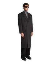 Gray Double-Faced Wool Coat | PDP | Antonia