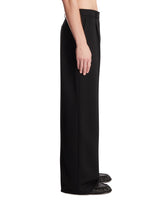 Black Fluid Wool Trousers | PDP | Antonia