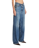 Blue V-Waist Baggy Jeans | PDP | Antonia