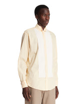 Orange Cotton Tuxedo Shirt | PDP | Antonia