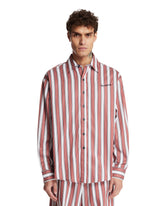 White Boardroom Striped Oversized Shirt - SANDERLAK MEN | PLP | Antonia