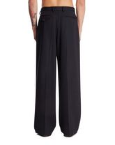 Blue Wool Tailored Trousers | PDP | Antonia