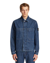 Blue Cotton Denim Jacket | PDP | Antonia